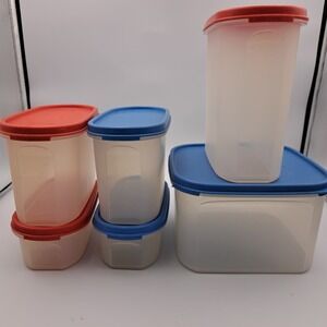 Mixed Tupperware Lot 6 Piece With Lids